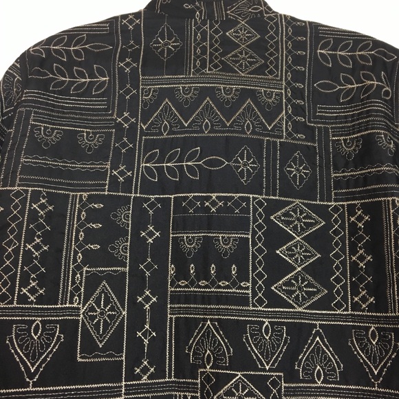 Alfred Dunner Black Embroidered Lined Jacket - Picture 5 of 5